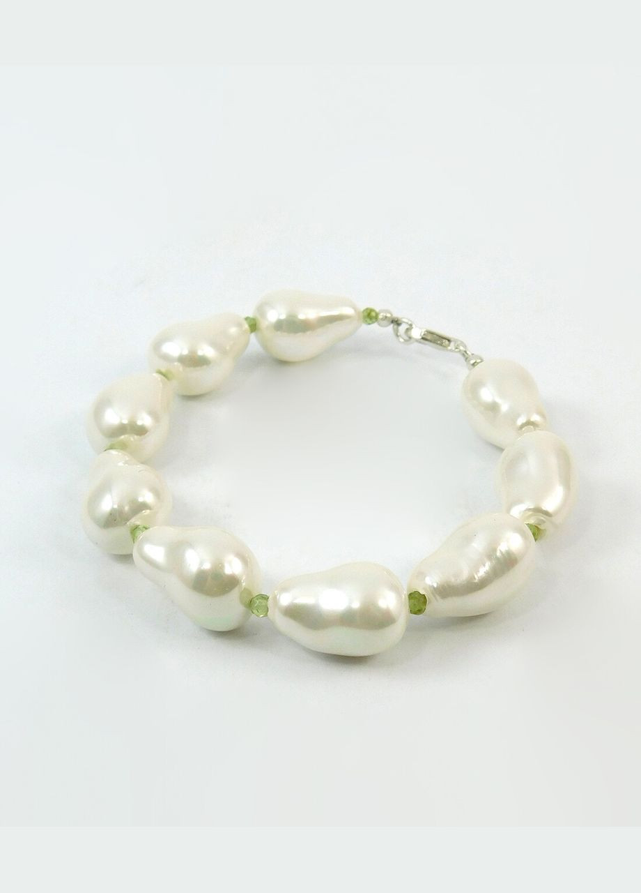 Браслет "Зелена груша" Майорка, Хризоліт, срібло 19 Fursa fashion (322568537)