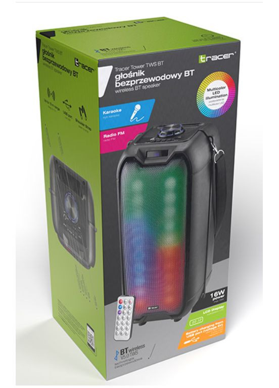 Караокеблютуз колонка Rocket TWS Black 16W (TRAGLO46925) Tracer (316152368)