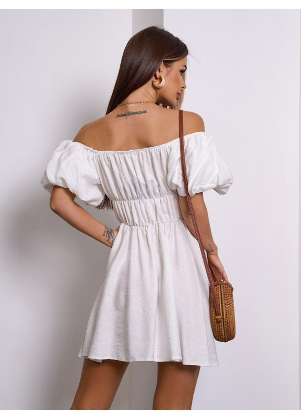 Белое повседневный платье issa pus a-617 белый ISSA PLUS