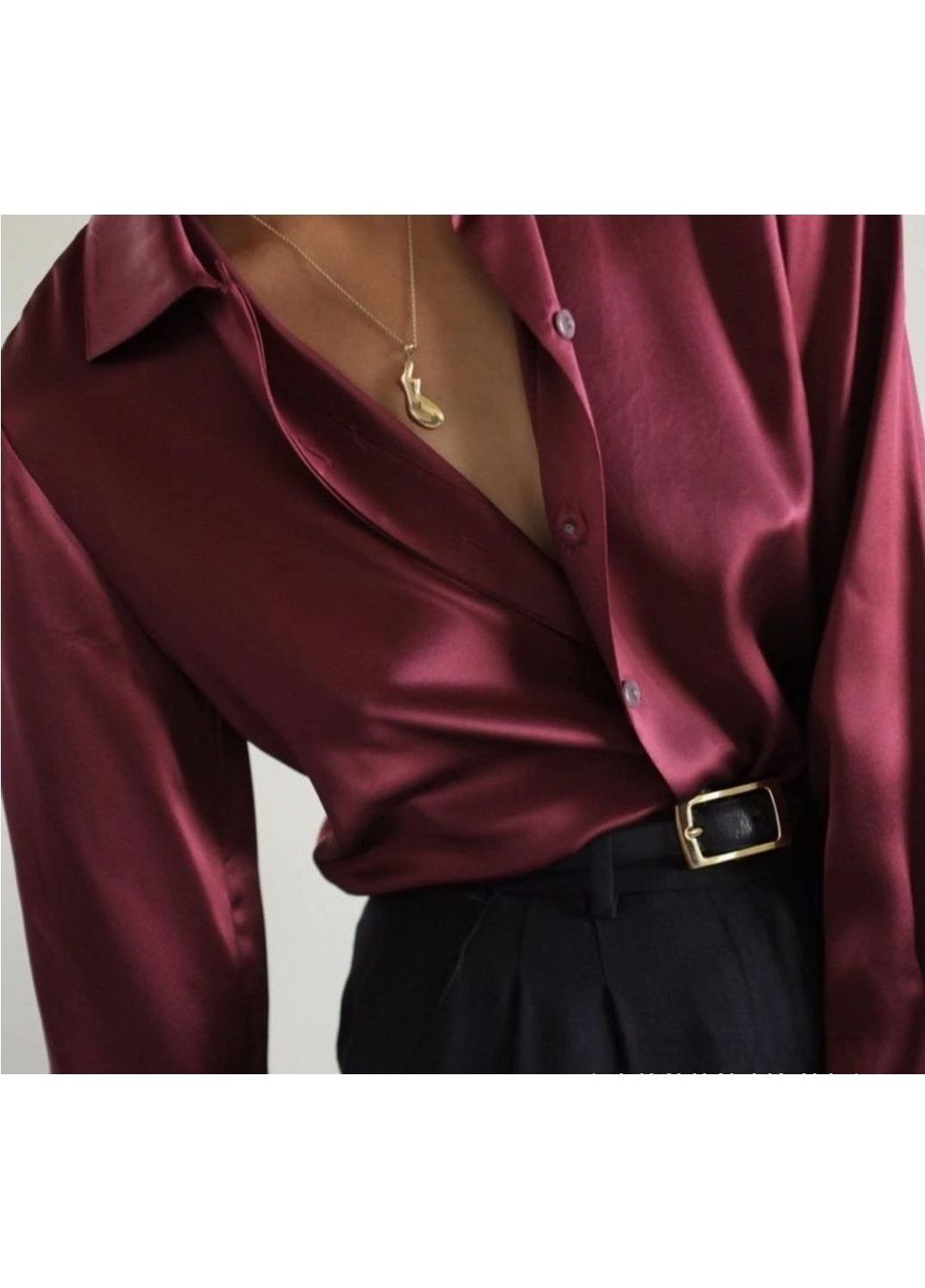 Бордовая рубашка No Brand