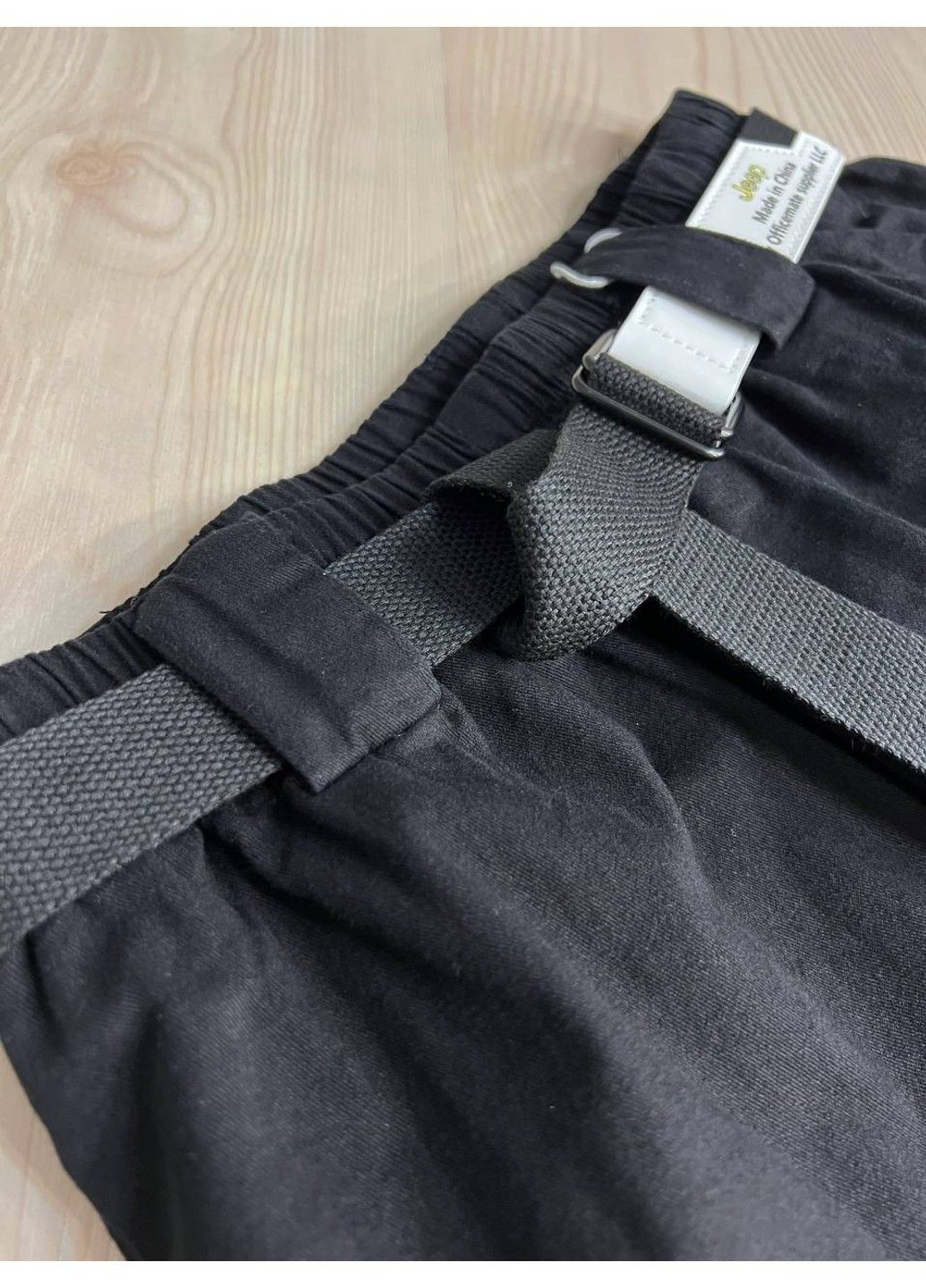 Брюки женские A-N 712 МОМ jeans широкие бананы облегченный тонкий коттон с ремнем черные No Brand (322944914)