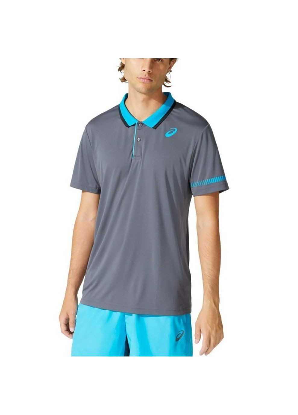 Сіра футболка чол. padel m polo shirt Asics
