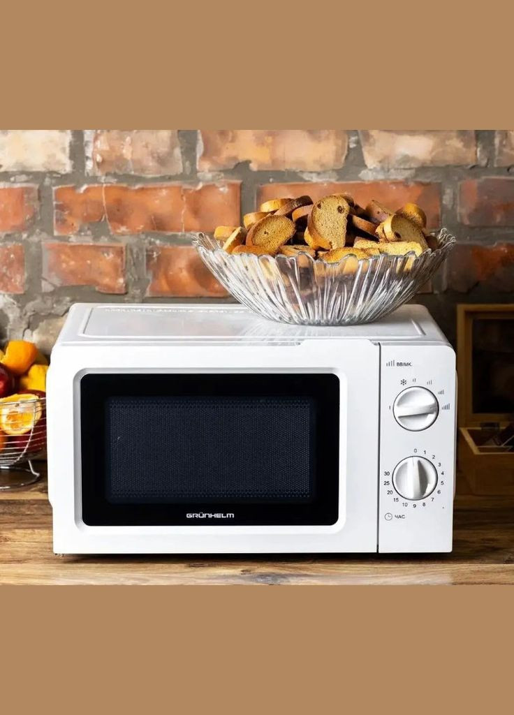 Микроволновая печь 20MX701W микроволновка 800 Вт Белая Grunhelm