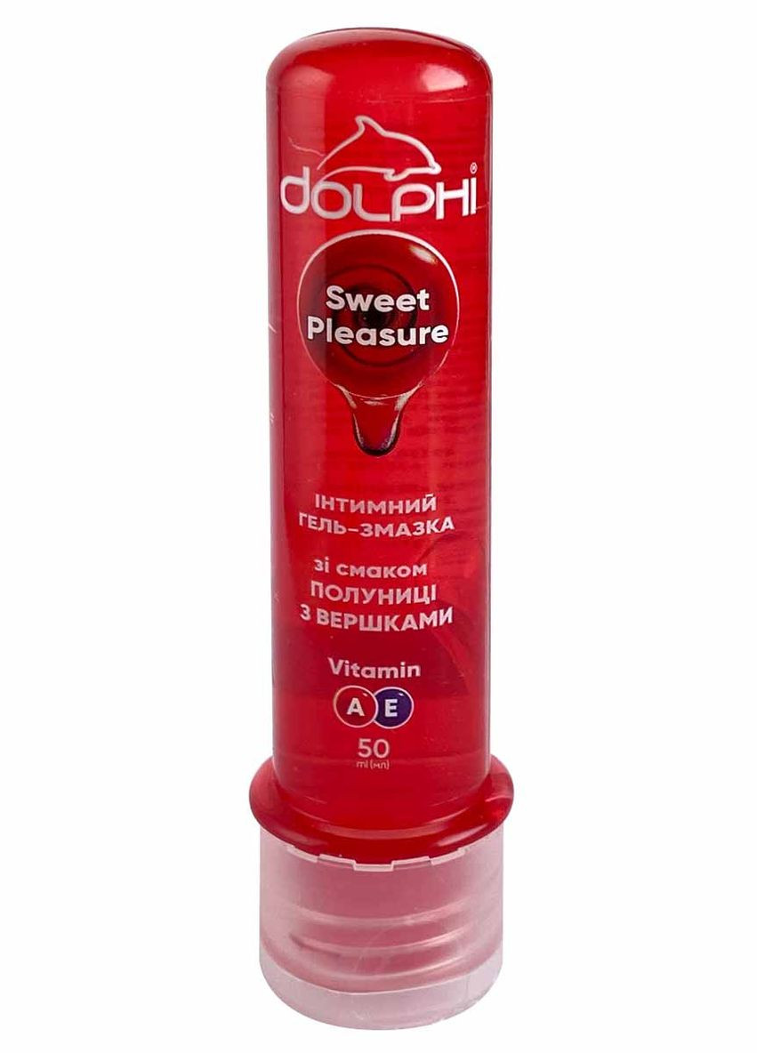 Гель-смазка Долфи со вкусом клубники со сливками Dolphi 50 Sweet Pleasure (301940875)