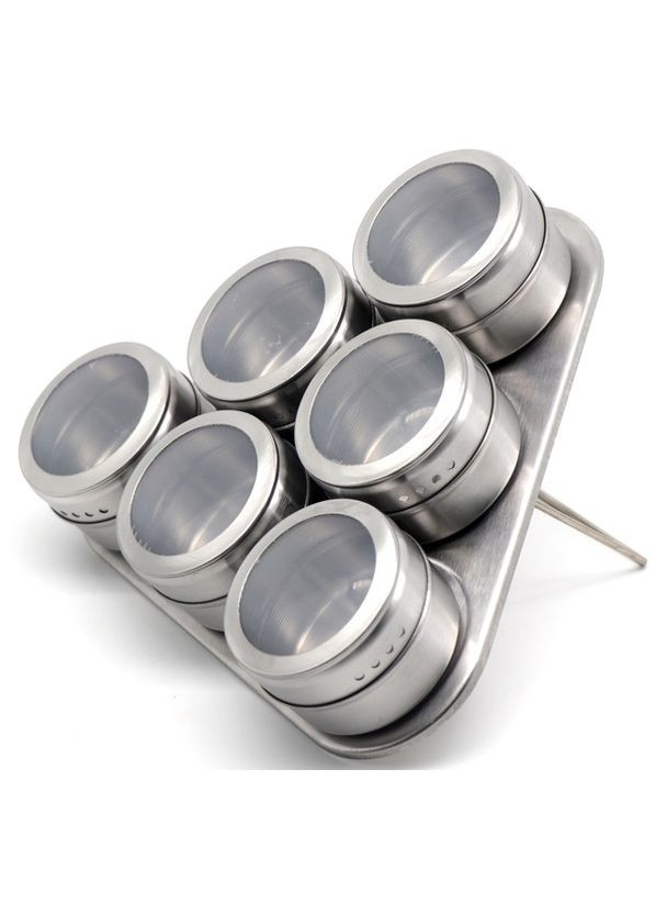 Набір ємностей для спецій Verona 7 предметів на магнітній підставці (OSR-5002/7) Oscar (296196117)