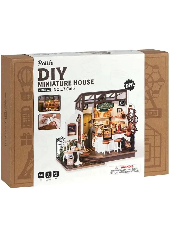 Конструктор 3D міні-будинок Robotime Rolife Coffee Shop DG162 No Brand (385253345)