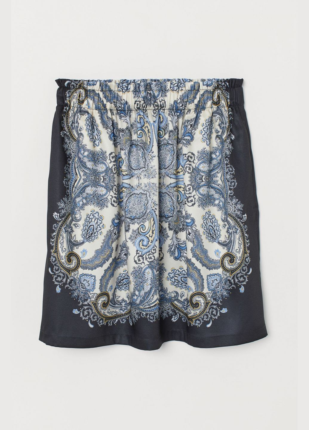 Спідниця на резинці з кишенями для жінки 0787559-001 синій H&M (295657018)