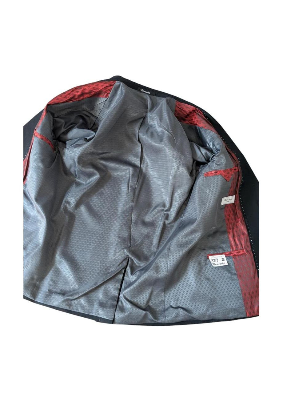 Черный демисезонный мужской костюм черный Borenia