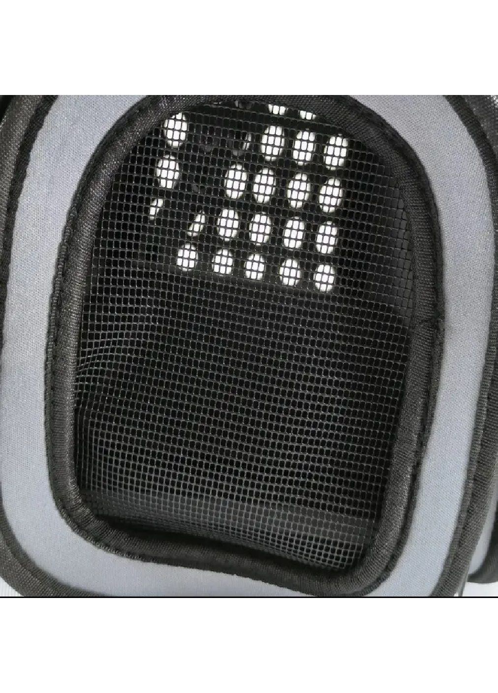 Сумка переноска для тварин котів собак з вентиляцією підстилкою ременем для перенесення 42x28x30 см (477702-Prob) Сіра Unbranded (299101483)