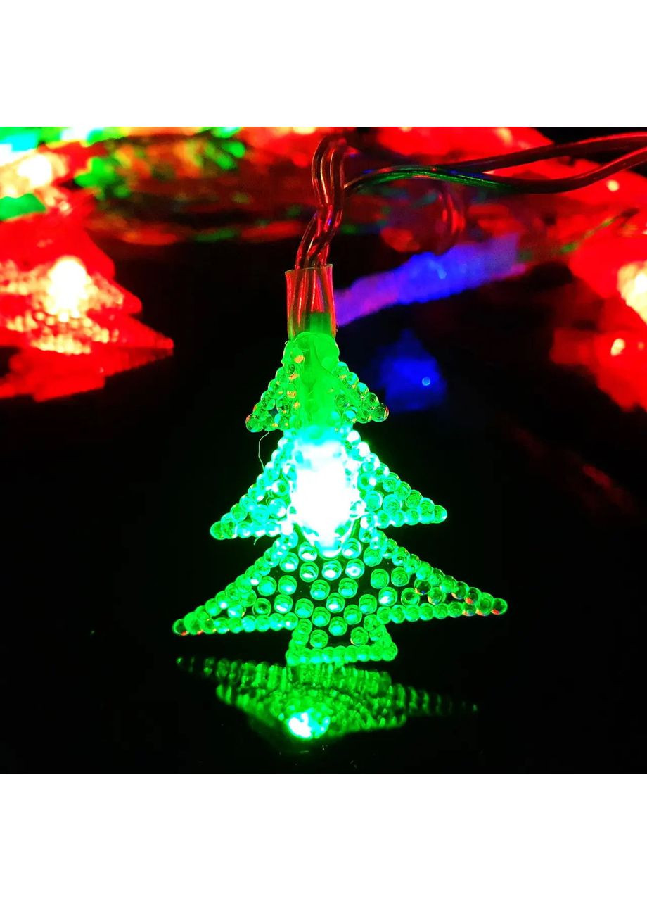 Гірлянда діодна нитка "Лісова ялинка" 20 LED 3.5 м, різнобарвні на батарейках Po Fanu (365549127)
