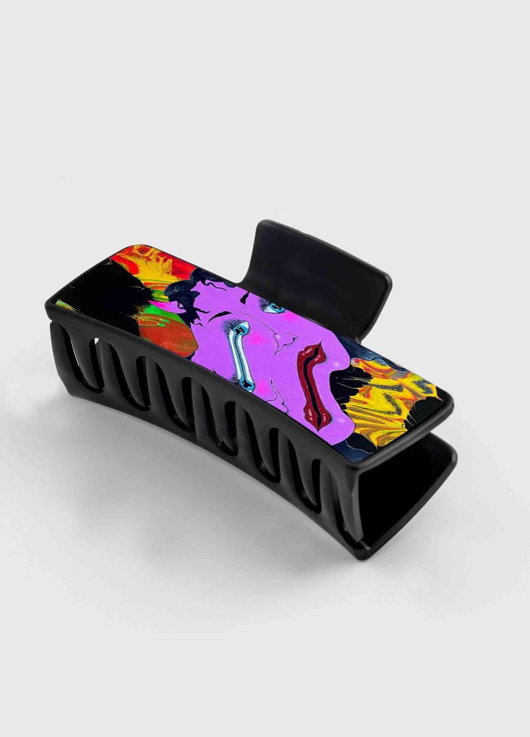 Заколка крабик для волосся жіноча затискач шпилька #0005 чорна No Brand (315630713)