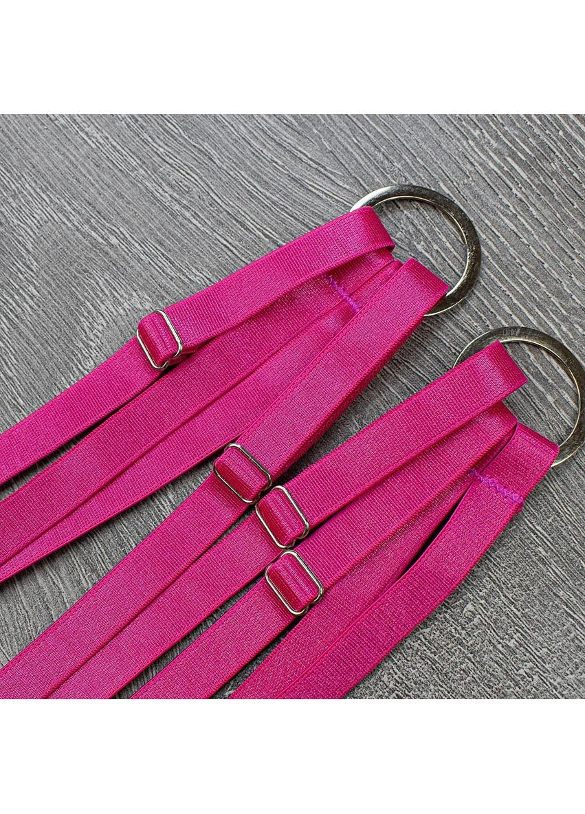 Рожевий демісезонний комплект жіночої нижньої білизни прозора сіточка No Brand