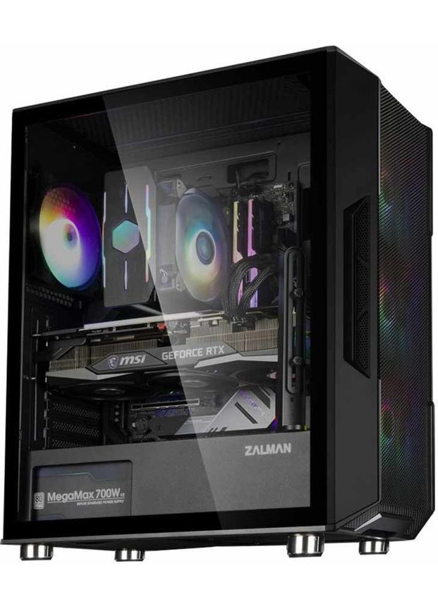 Корпус i3 Neo RGB Tempered Glass без БЖ Black (I3NEOBLACK) Zalman (361853627)