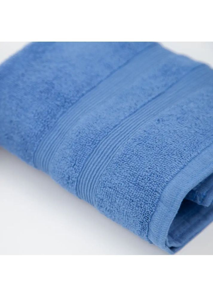 Хлопковое полотенце для тела 70*140 см, 500 г/м2 Tender Touch Синий (2846070140) ТЕП однотонный синий