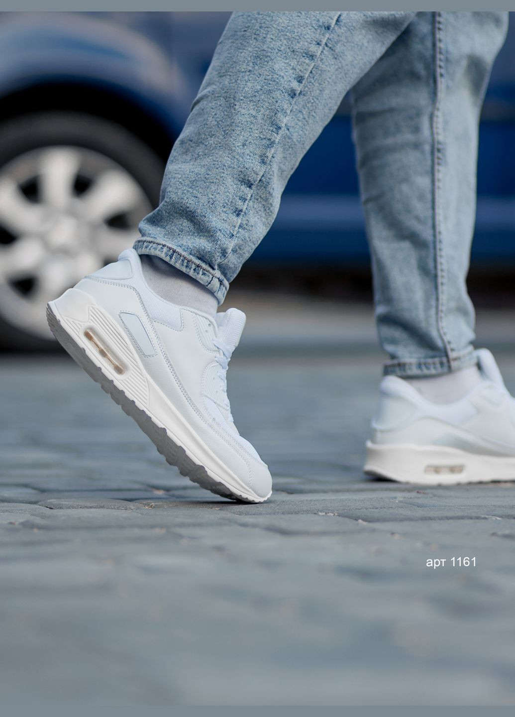 Белые демисезонные кроссовки white No Brand Air Max 90