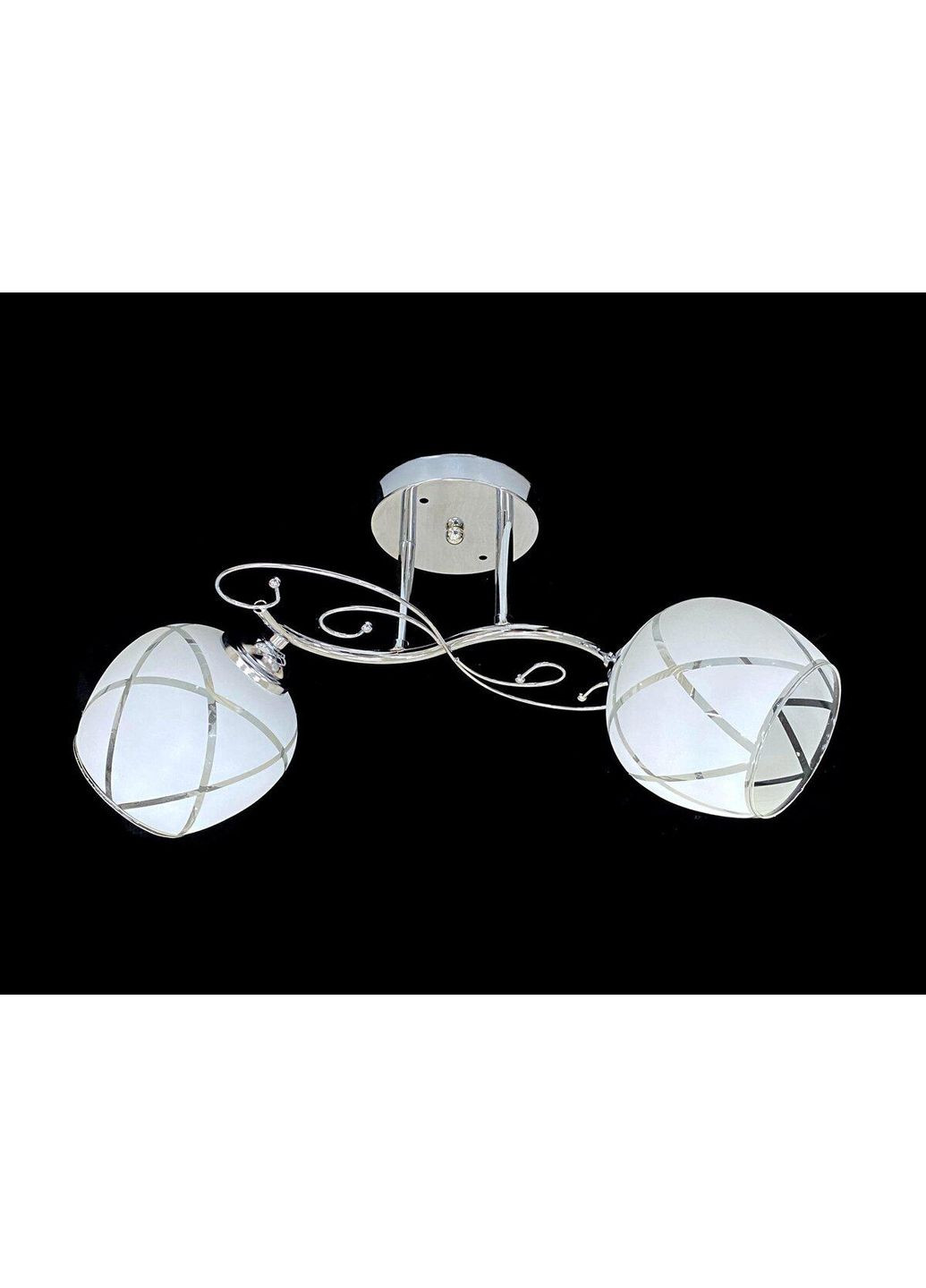 Потолочная люстра на 2 плафона 2348E/2 Хром Sirius (365877932)