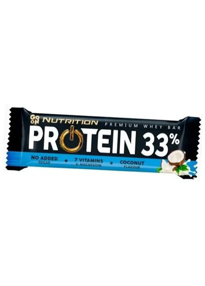 Протеїновий батончик, Protein 33%, Go On 50г Кокос (14398001) Go On Nutrition (322728714)