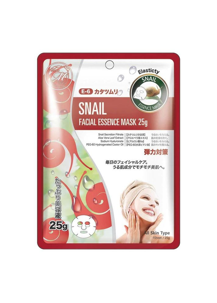 512 тканевая маска с экстрактом улитки, 1 шт Mitomo (322290695)