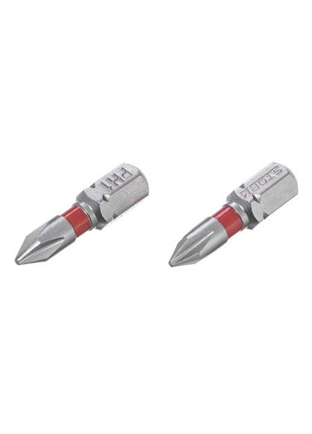 Бита отверточная крестообразная S2 PH1 25 мм для дрелей и шуруповёртов (2 шт.) Intertool (363045293)