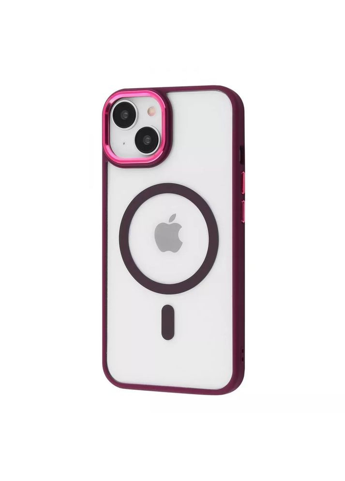 Чохол Cover Glossy Ardor Case with MagSafe для iPhone 15 Бордовий Wave (293504516)