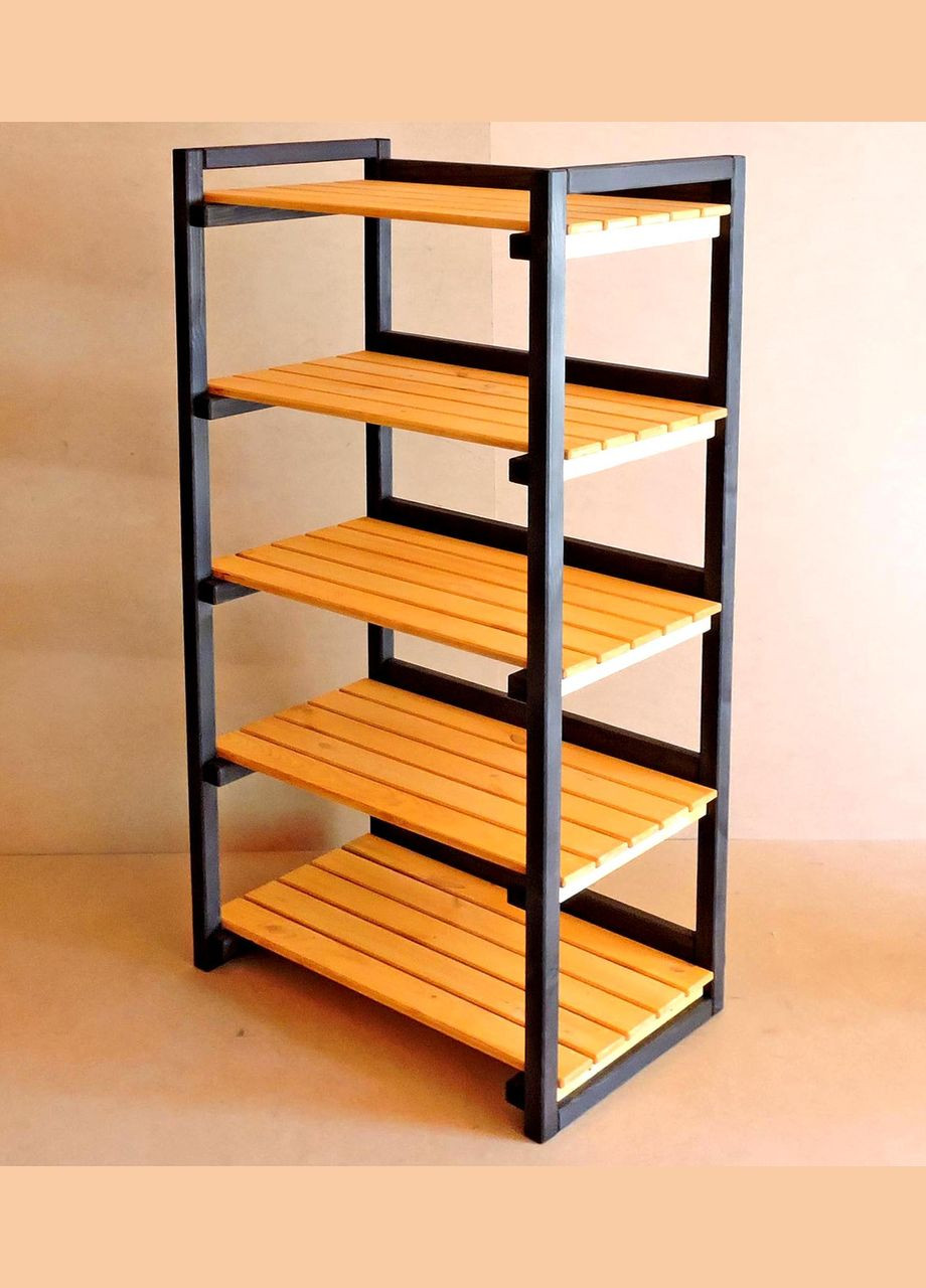 Стелаж кухонний з дерева Фанбім 5 венге-каррі (СТА-51131203) No Brand (327847466)