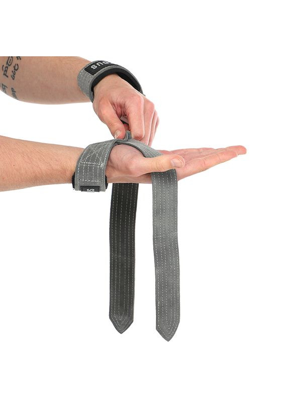 Ламки для тяги Leather Lifting Strap B-07, (35636016) Ezous (323025411)