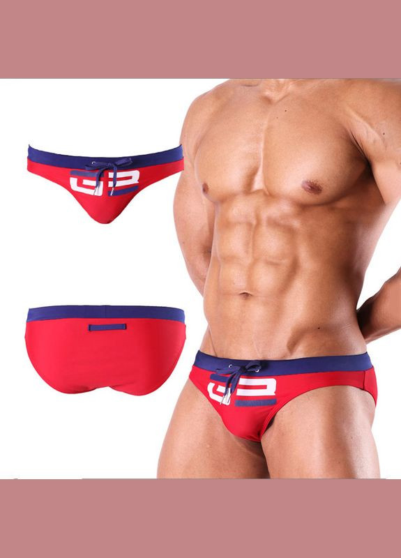 Мужские красные пляжные, спортивные, повседневные, кэжуал мужские плавки брифы красный 4334 брифы Sport Line