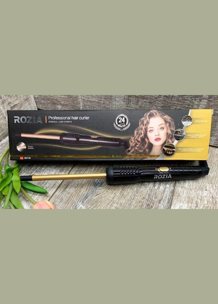 Профессиональная плойка с турмалиновым покрытием для афро кудрей HR776 афро кудри 10 мм 30 Вт Rozia (296925759)