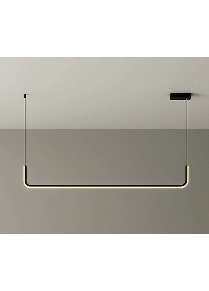 Люстра светодиодная подвесная LED светильник для квартиры на потолок лэд 27325 Черный 20-150х12х92 см. Sunnysky (324395829)