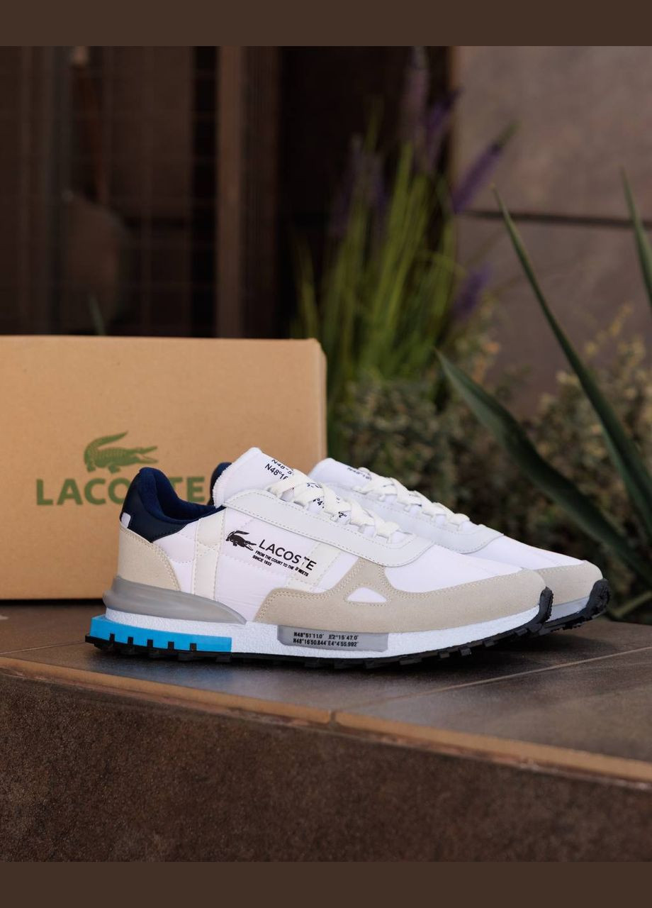 Белые демисезонные кроссовки мужские nd No Brand Elite Active White Beige Blue