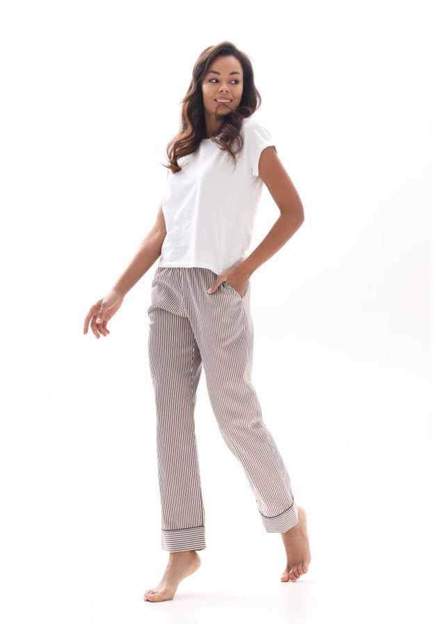 Коричнева всесезон штани домашні жіночі 694181 German Volf 24149