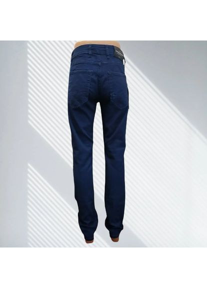 Джинси чоловічі рубчик класичні стрейч прямі 38 сині Hacker (354332044)