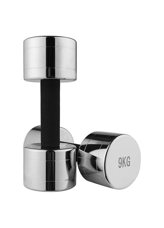 Гантель хромована, гриф-неопреновий захист, 9 кг, 1шт. World Sport (362445311)