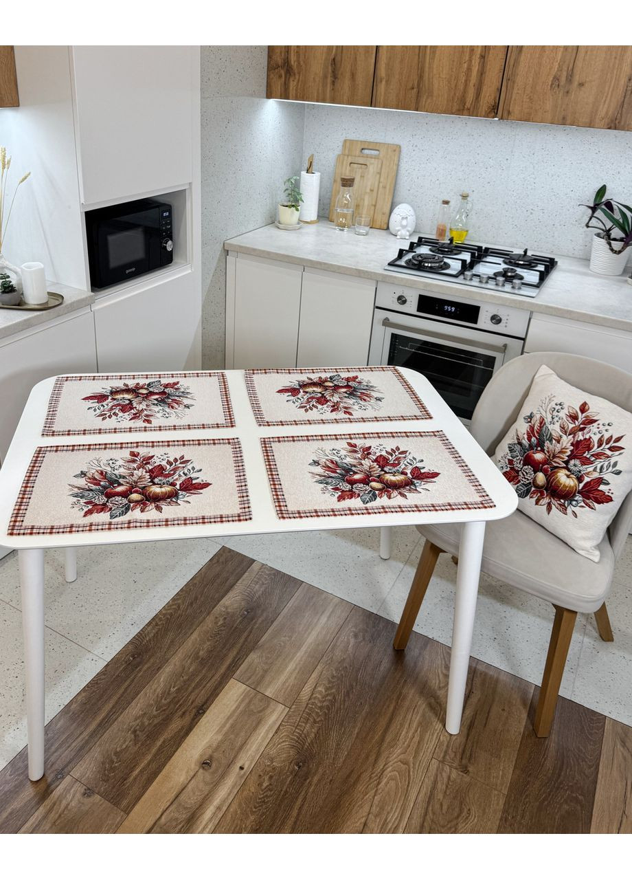 Сервірувальні серветки гобеленові, декоративна серветка No Brand (360890000)