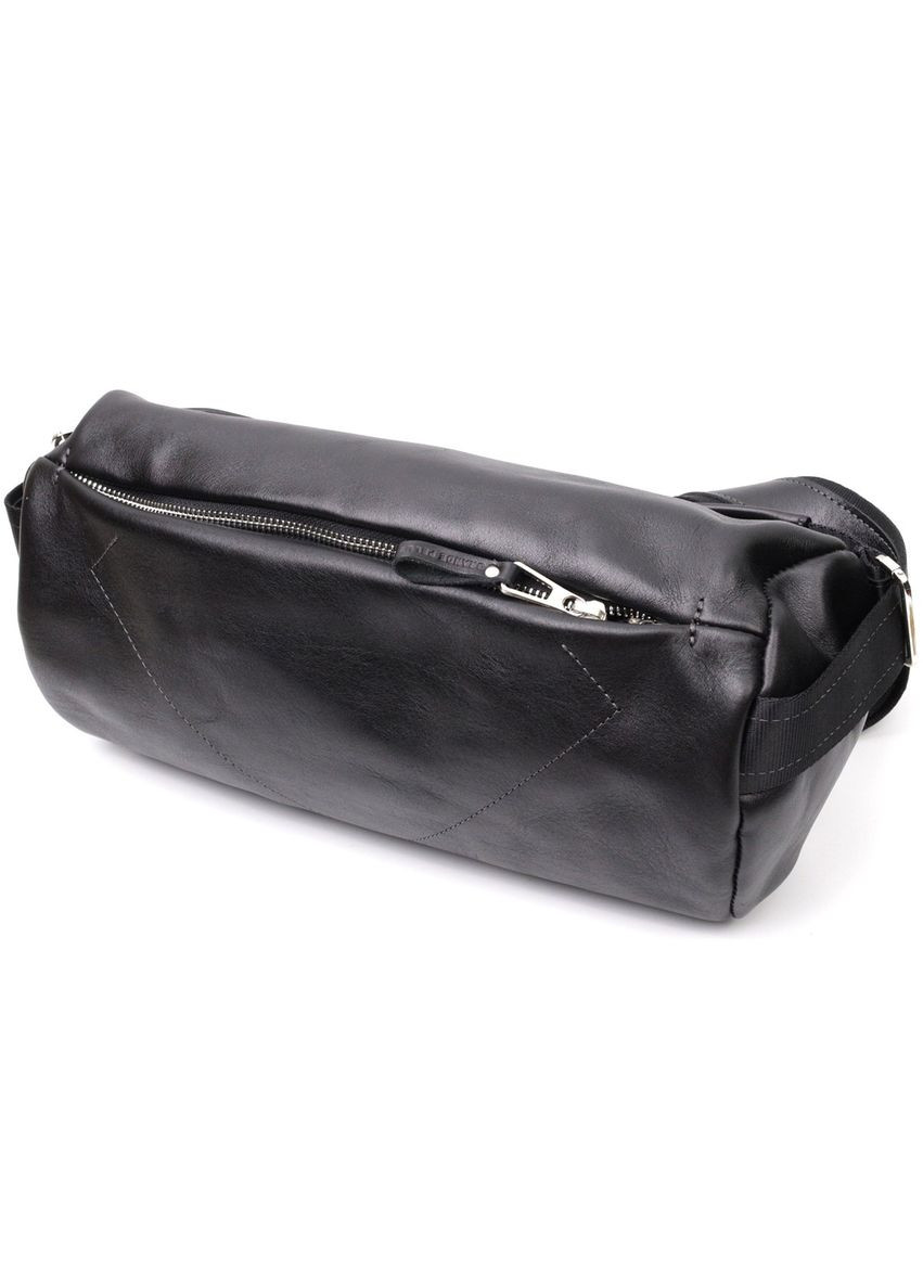 Оригінальна сумка через плече з натуральної шкіри 11649 Чорна Grande Pelle (298571323)