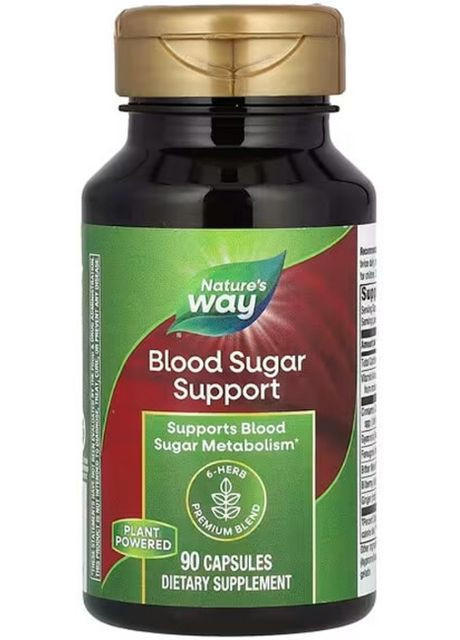 Підтримка рівня цукру в крові Blood Sugar 90 капсул Nature's Way (357342911)