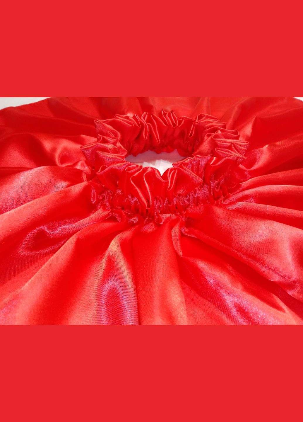 Красная праздничный, карнавальный однотонная юбка Making