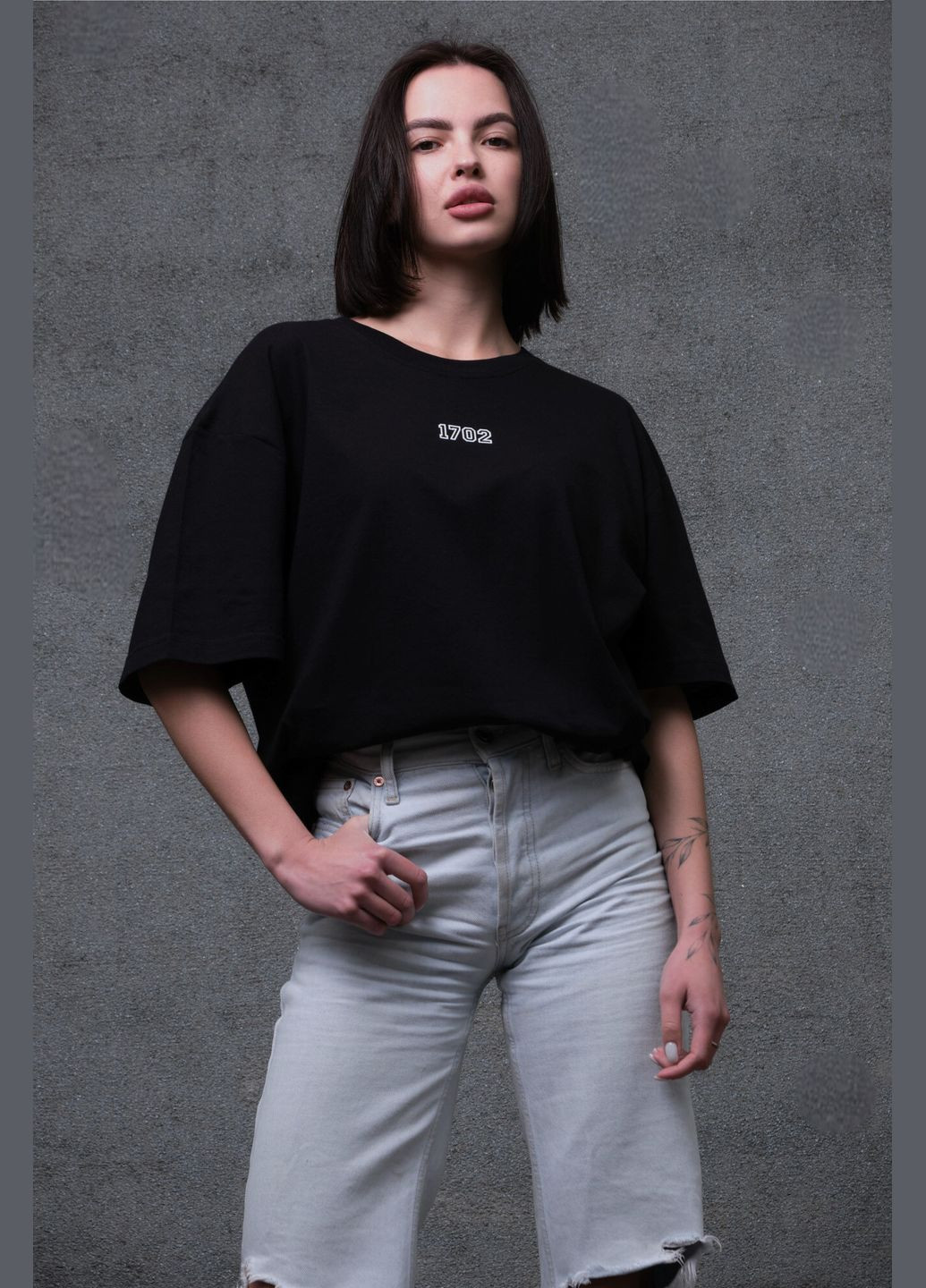 Женская Оверсайз Футболка С Принтом AMG Without - (334205579)