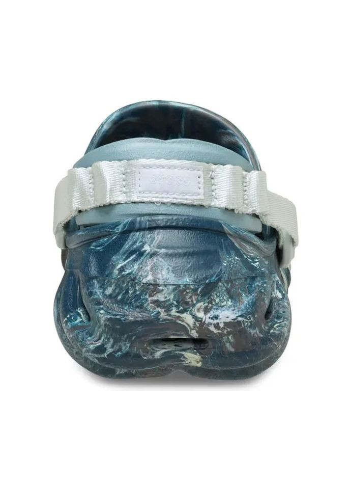 Темно-зеленые сабо marbled clog black sand multi 209964 Crocs