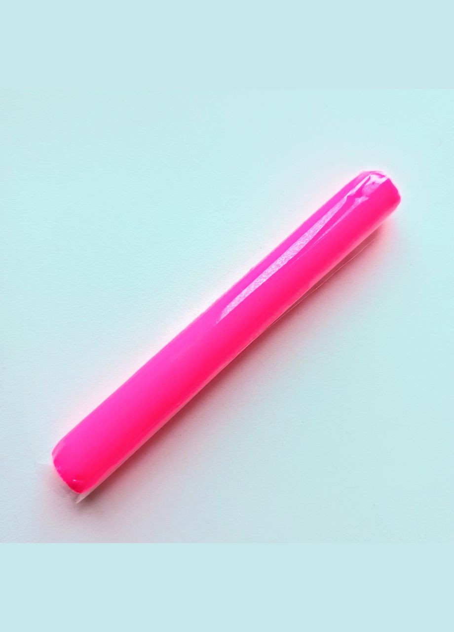 Полімерна глина Пластішка Пластика запікається паличка 17 грам Рожева флуоресцентна 0206 Air Design Studio (316694148)