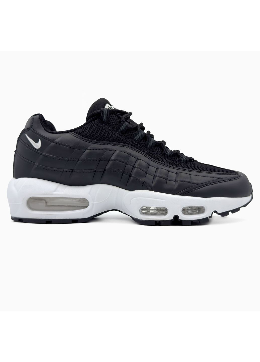 КРОСІВКИ ЖІНОЧІ NIKE AIR MAX 95 BLACK / WHITE НАЙК АІР МАКС 95 No Brand чорні демісезони (367169657)