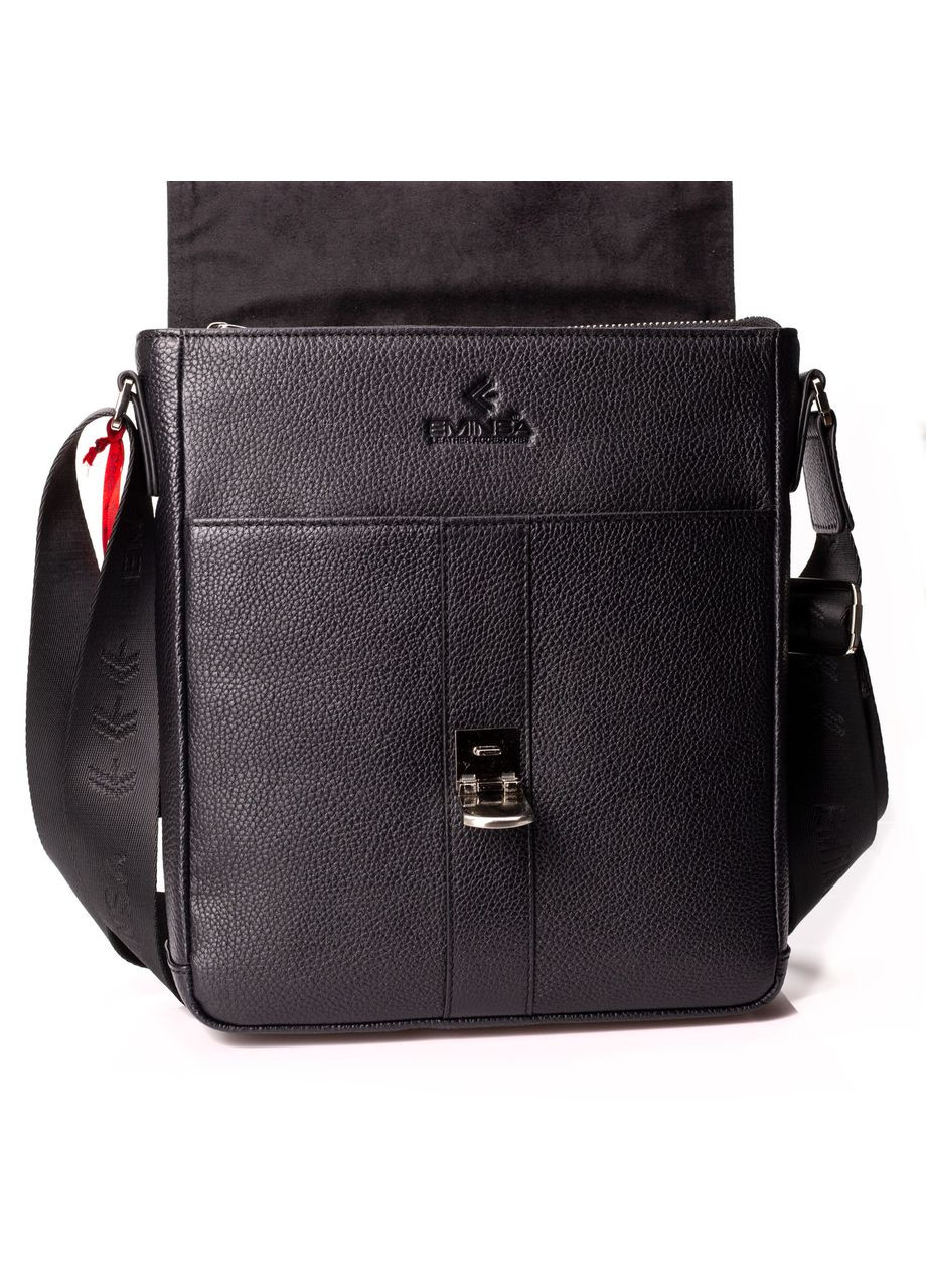 Чоловіча сумка 6228-18-1 шкіряна чорна Eminsa (261481775)