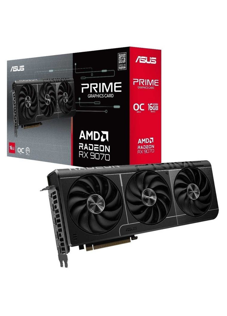 Видеокарта AMD Radeon RX 9070 16GB GDDR6 Prime OC (PRIME-RX9070-O16G) Asus (342330781)