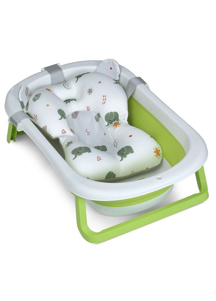 Ванна детская PLUS Grass Green складная с термометром Зеленая (ME 1151) El Camino (368766606)