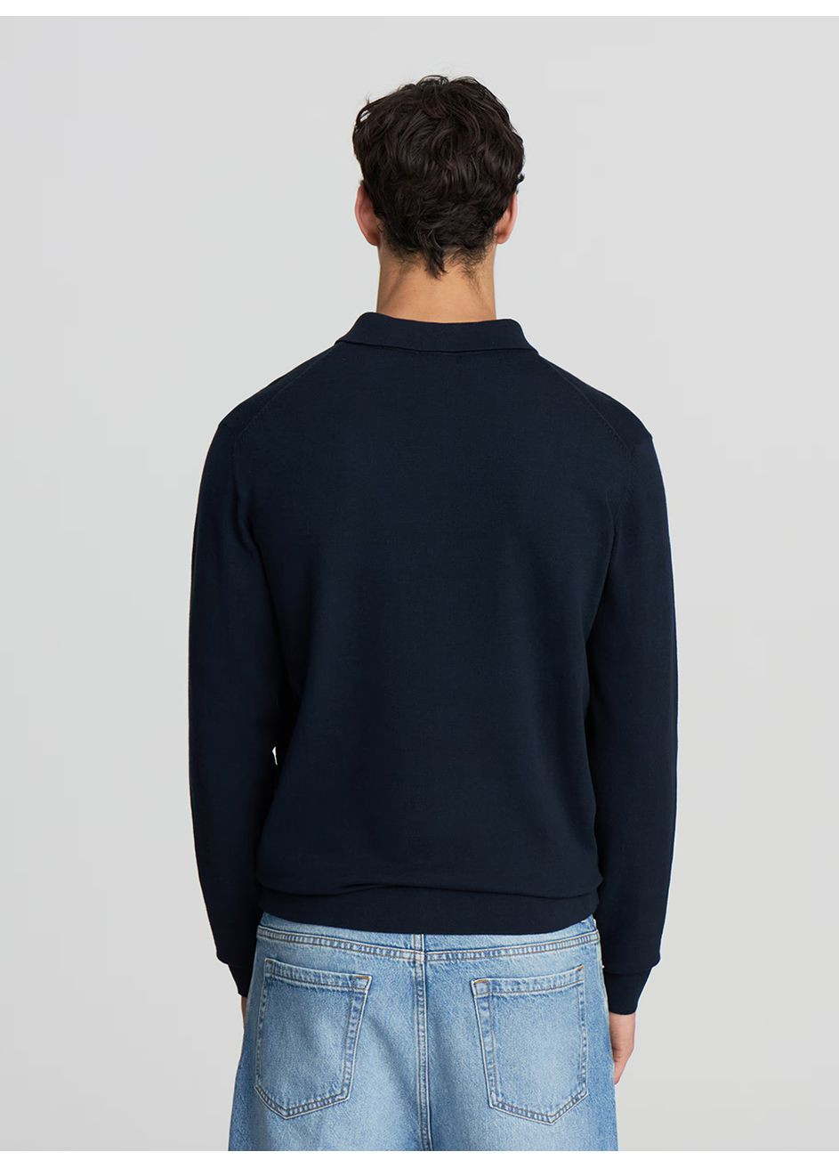 Темно-синій демісезонний светр чол Terranova