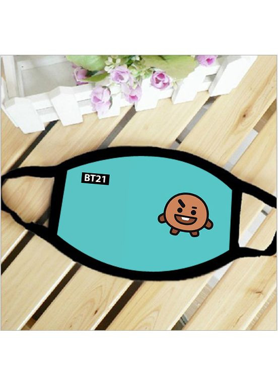 Маска защитная на лицо Шуки БТ21 Bt21 Shooky BTS косплей 17х11 см (ms134) No Brand (360801998)