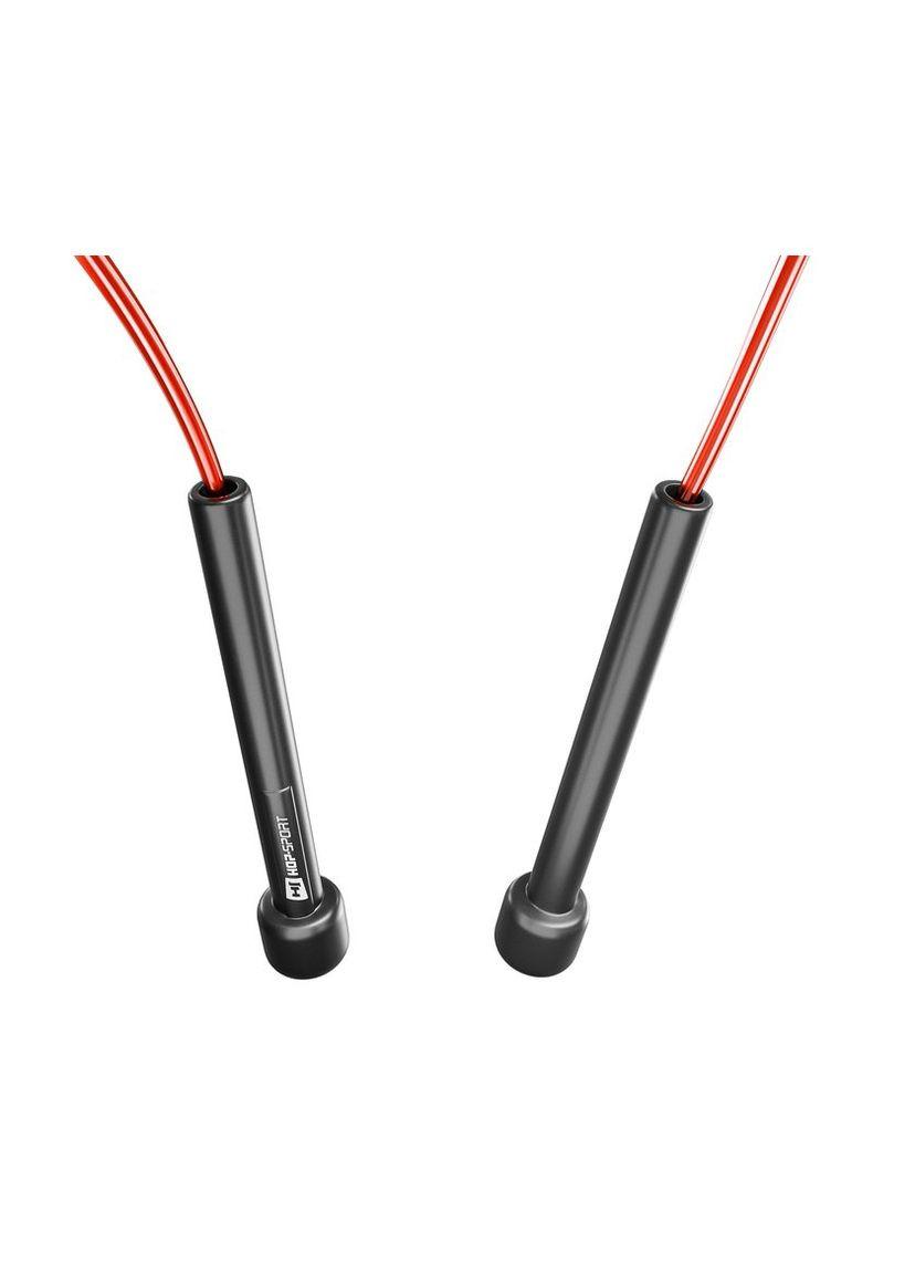 Скакалка Crossfit NEW з пластиковыми ручками HS-P025JR красная Hop-Sport (361952223)