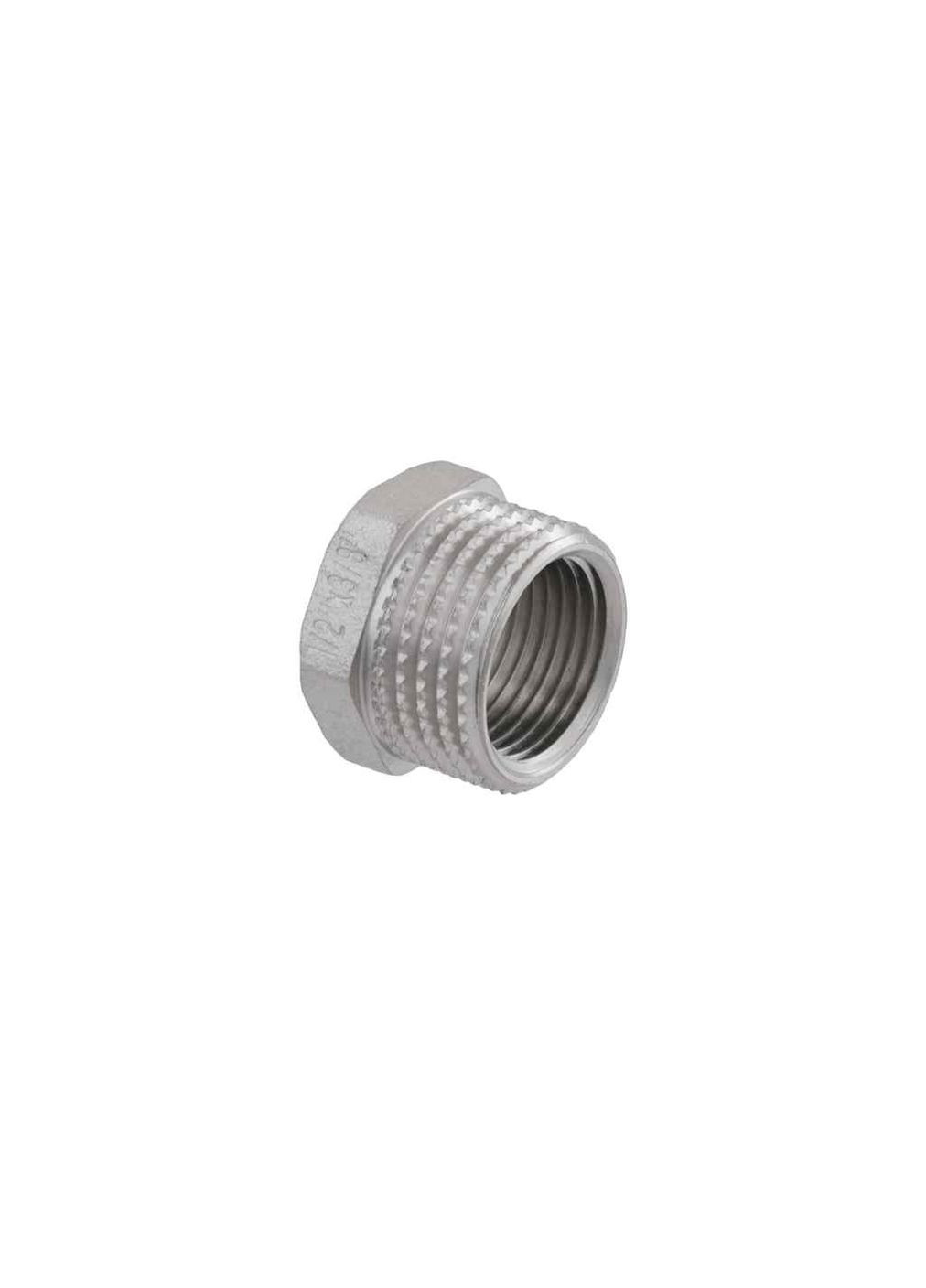 Футорка 1/2"Зх3/8"В латунь, ЗВ, DN15х10, никель, F01005 Raftec (357225303)