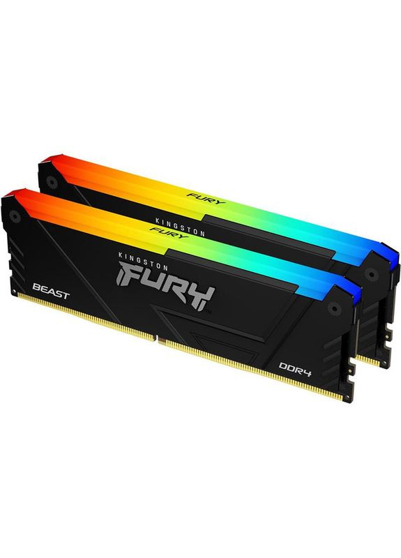 Модуль пам`яті DDR4 2x8GB/3200 Fury Beast RGB (KF432C16BB2AK2/16WP) Kingston (361031527)