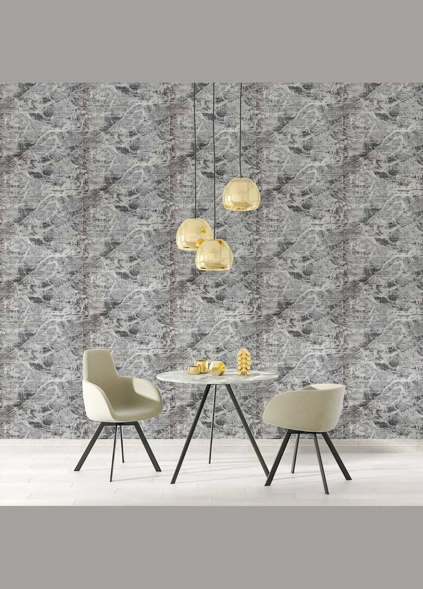 Самоклеюча 3D панель під чорний мармур в рулоні 3080x700x3мм (R061-3) SW-00001395 Sticker Wall (315790580)